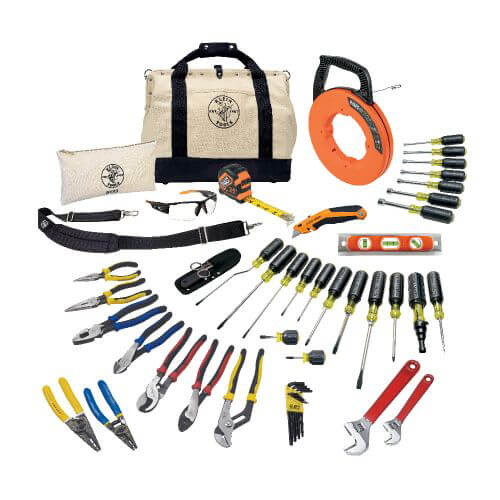 Klein® 80141 Journeyman™ Rapi-Driv® Klein-Kurve® Electrician's Tool Set, 41 pc