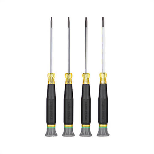 Klein® 85616 Precision Screwdriver Set, Tamperproof, Torx®, 4 pc