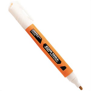 Klein® 86344 Skribes™ Medium Acrylic Tip Paint Marker, Polypropylene, White