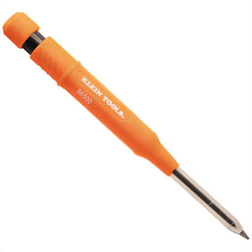Klein® 86501 Skribes™ Mechanical Marking Pencil Tool with Replacement Lead, ABS, Black