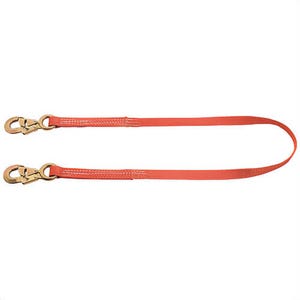 Klein® 87432 Webbing Lanyard, Fixed Length, 6 ft Length, Nylon Line, Steel Hardware, Orange, Snap Hook Anchorage Connection