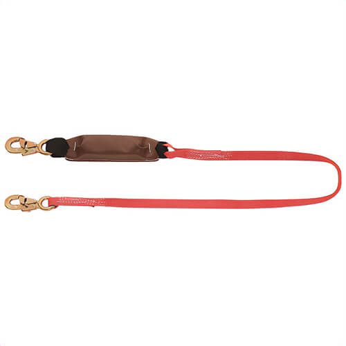 Klein® 87468 Deceleration Unit, 6 ft Length, Nylon Line, Steel Hardware, Orange, 1 in Strap Width, Snap Anchorage Connection