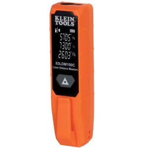 Klein® 93LDM100C Laser Distance Measures, 2 in to 100 ft Measuring, +/- 1/16 in up to 30 ft, +/- 1/8 in up to 100 ft Accuracy