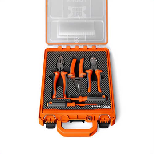 Klein® 94160MBINS MODbox™ Insulated Tool Kit, IP65, Plastic, Forged Steel, 5 pc