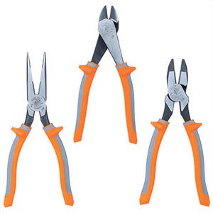 Klein® 9420R Insulated Tool Set, 1,000V, Induction Hardened Steel, 3 pc