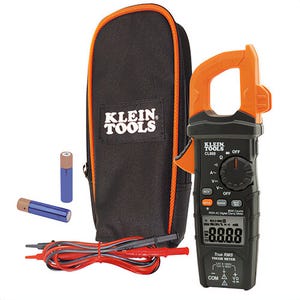Klein® CL600 Clamp Meter, AC Digital Auto-Ranging, 600 A at 1000V AC/DC Electrical Rating, 60 mOhm Resistance, 1-3/8 in Jaw