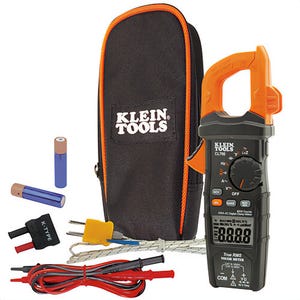 Klein® CL700 AC Auto-Ranging Low Impedance Mode Digital Clamp Meter, 1000V AC/DC, 600 A, 60 MOhm, 50 to 400 Hz, 1-3/8 in Jaw