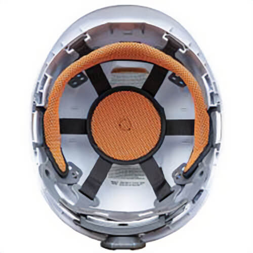 Klein® CLMBRSPN Safety Helmet Suspension, 6 Suspension Points, For Use with Karbn™ Safety Helmet, Nylon, 4-Point Ratchet Pivoting Adjustment