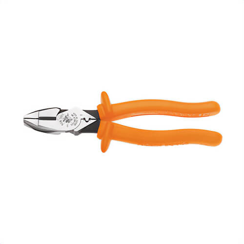 Klein® D213-9NE-CR-INS New England Nose Cutting Plier, 1.594 in L x 1.313 in W x 5/8 in Thick Steel Jaw, High Leverage/Side Cut
