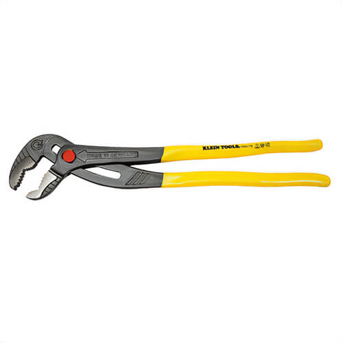 Klein® D504-10B Quick-Adjust Klaw™ Pump Pliers, Yellow Handle, 10 in