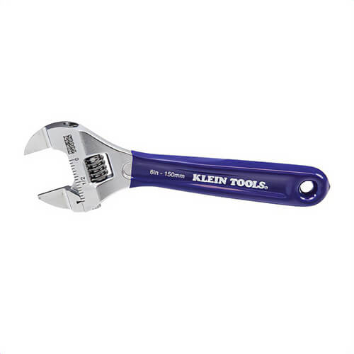 Klein® D86934 Adjustable Wrench, Extra Slim, Adjustable Wrench, 1 in Wrench Opening, 6-13/32 in OAL