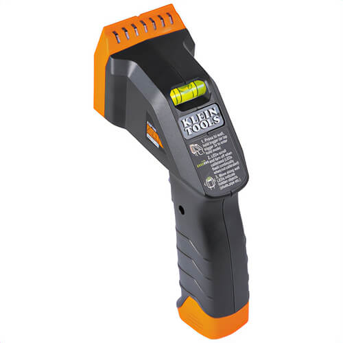 Klein® ESF100 Electronic Stud Finder with 2 AA Batteries and Manual, Alkaline, Black/Orange