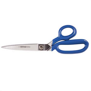 Klein® G210LRBLU Heritage Cutlery™ Bent Trimmer with Large Rings, 4-3/4 in L of Cut, 11-1/4 in OAL, Standard Tip & Edge, SS Blade