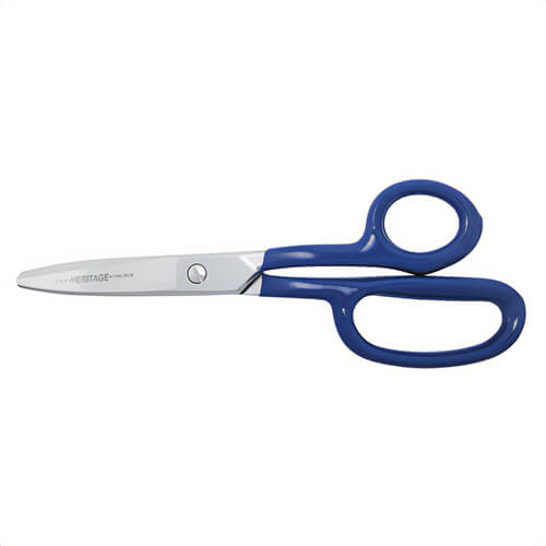 Klein® G718LRCB Heritage Cutlery™ Heavy Duty Carpet Shear with Curved Ring, 3 in L of Cut, 9 in OAL, Standard Tip, Standard Edge
