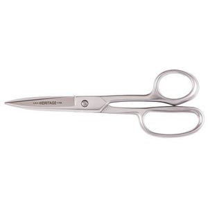 Klein® Heritage Cutlery™ G758HC Utility Shear, 3 in L of Cut, 8-5/8 in OAL, Standard Tip, Knife Edge, Carbon Steel Blade, Metal Handle, Right Hand