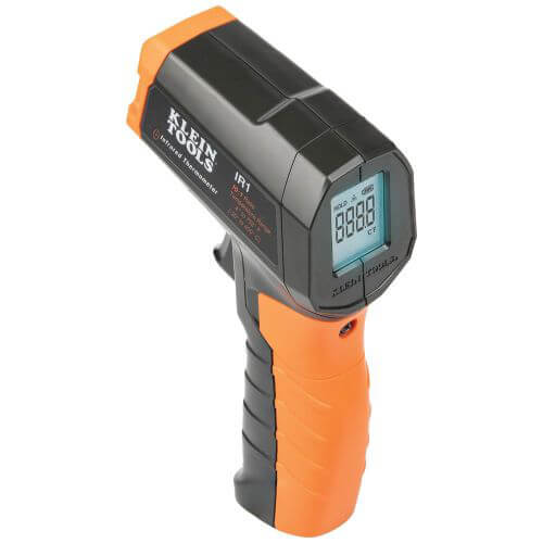 Klein® IR1 Infrared Digital Thermometer with Targeting Laser, Optical Resolution (Distance-to-Spot) of 10:1