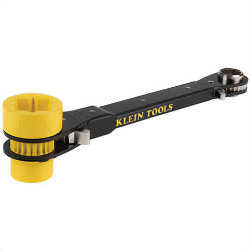 Klein® KT155HD 6-in-1 Heavy Duty Lineman's Wrench, 9/16 to 3/4 in Ratcheting Wrench, 8 Points, 12 in OAL