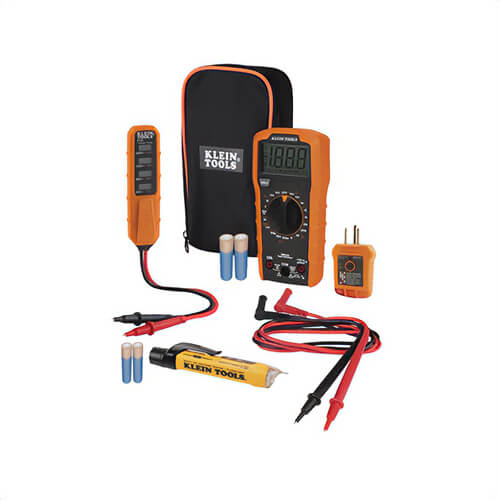Klein® MM320KIT Electrical Test Kit, ABS, 600V AC/DC, 10 A