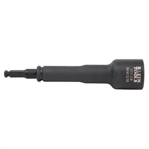 Klein® NRHD4 4-in-1 Impact Socket, 7/16 in, 1/2 in Hex x Square Drive, 3/4 in, 13/16 in, 1 in, 1-1/8 in Square Socket, 4 Points