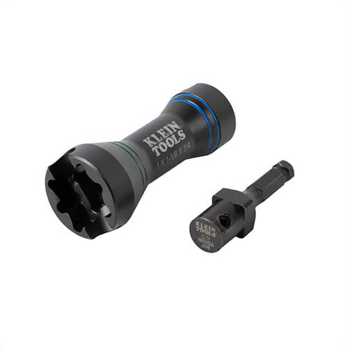Klein® NRHDM Mini Impact Socket  5-in-1, 4-Point, Steel, 2 pc