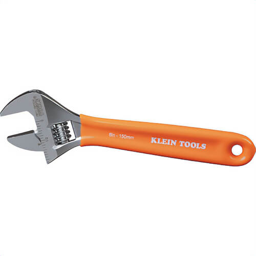 Klein® O5076 Extra-Capacity Adjustable Wrench, 6140 Forged Steel, 6 in