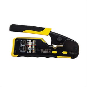 Klein® Pass-Thru™ VDV226-110 4/6/8-Position Modular Crimper, 28 to 22 AWG Cable/Wire