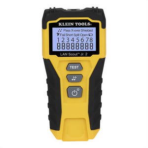 Klein® VDV526-200 LAN Scout™ Jr. 2 Data/LAN/Voice Cable Tester, Backlit LCD Display