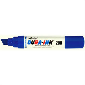 Markal® 096915 Dura-Ink® 200 Permanent Marker, Felt Tip, Blue