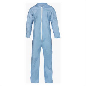 Lakeland® 7412B-3X Flame-Resistant Coverall, Unisex, 3XL, Blue, Pyrolon® Plus 2, 56 to 58 in Chest, 29 in L Inseam