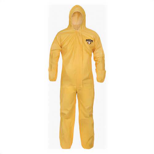 Lakeland® C1S428Y-XL Protective Coverall with Attached Hood, XL, Yellow