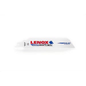 Lenox® Lazer® 201746118R Shatter-Resistant Straight Reciprocating Saw Blade, 6 in L x 1 in W, 18 TPI, Steel Body