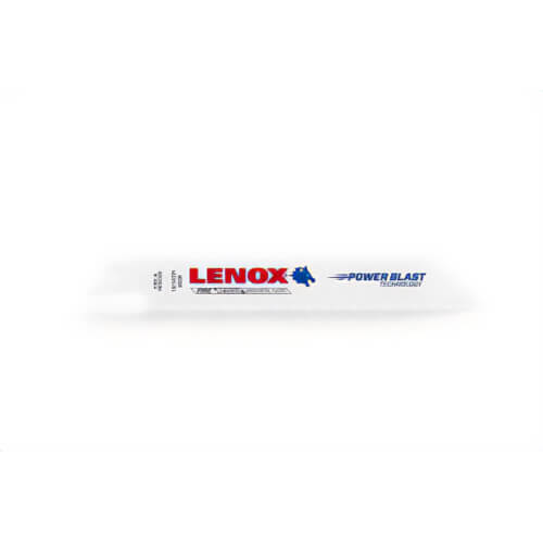 Lenox® 20592650R Shatter-Resistant Reciprocating Saw Blade, 6 in L x 3/4 in W, 10/14 TPI, Steel Body