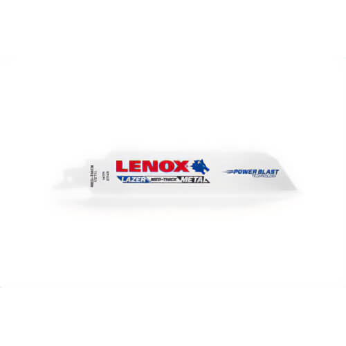 Lenox® 22764OSB6114R Lazer® Shatter-Resistant Straight Reciprocating Saw Blade, 6 in L x 1 in W, 14 TPI, Flexible Steel Body