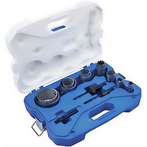 Lenox® LXAH3GSET11 Large Contractor's Hole Saw Kit, 15 pc, Carbide
