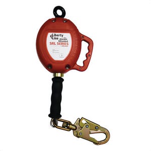 Liberty Line® 10 ft Cable Self Retracting Lifeline for Fall Protection with Swivel Snap Hook, FAL28016