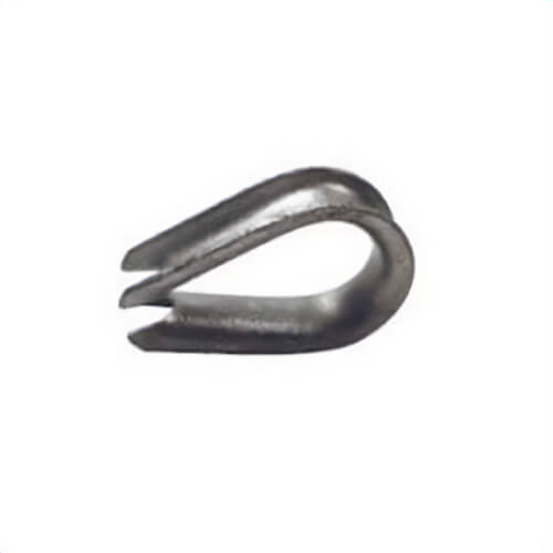 Thimble, Light Duty, 5/16 in Wire Rope Diameter, Hot Dipped Galvanized, For Use With: Wire Rope