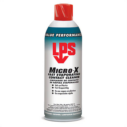 LPS® LP04516 Micro-x Fast Evaporating Contact Cleaner, 11 oz, Colorless.
