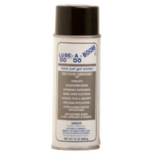 Lube-A-Boom® 010106 Dry Film Long-Wearing Aerosol Lubricant, 12 oz