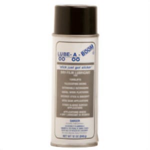 Lube-A-Boom® 010106 Dry Film Long-Wearing Aerosol Lubricant, 12 oz