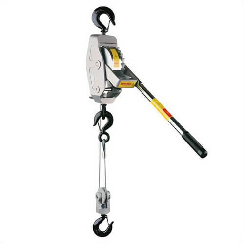 Lug-All® 2250-38 Industrial Grade Cable Hoist, 2250 lb Lifting, 3/16 in dia x 38 ft L