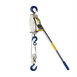 Lug-All® 4000-20 Medium Frame Cable Hoist, 20 ft Single Line/10 ft Double Line Lifting, 2000 lb Single Line/4000 lb Double Line Pulling