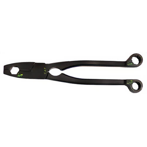 MADI FP-1 All-in-One Lineman Fuse Plier with Door Storage, Forged Steel, 5/8 in and 9/16 in Box-End Wrenches, 10 in