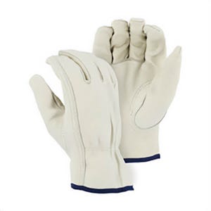 Majestic Glove 2510/14 General Purpose Gloves, Drivers, Gunn Cut/Keystone Thumb Style, 4 Extra-Large/Size 14, Grain Cowhide Leather Palm