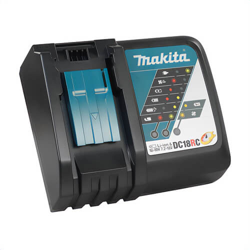 Makita® DC18RC Battery Charger, for use with BL1850, BL1840, BL1830 and BL1815N Battery, Lithium-Ion Battery