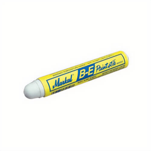 Markal® 080620 B-E Paintstik® Solid Paint Marker, 11/16 in Round Tip, White