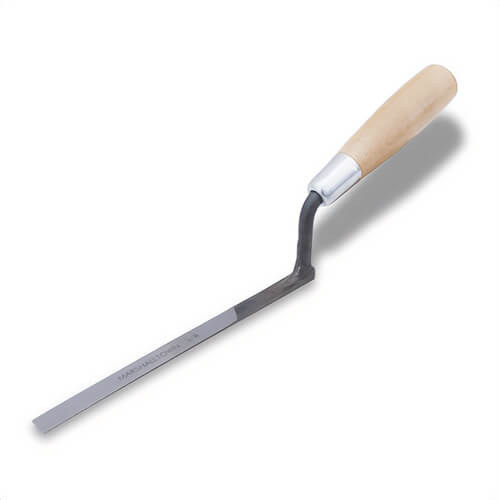 Marshalltown® 11306 Tuck Pointer Trowel, 6-3/4 in L x 1/2 in W, Carbon Steel Blade, Standard Wood Handle