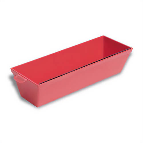 Marshalltown® 16114 Red Mud Pan, 14 in L x 4 in W x 3 in H, Plastic