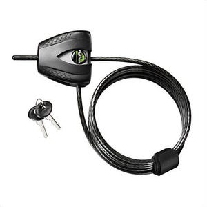 Master Lock® 8417D Python™ Adjustable Locking Cable, 3/16 in dia X 6 ft L Braided Steel Cable, Black/Silver, Braided Steel Body