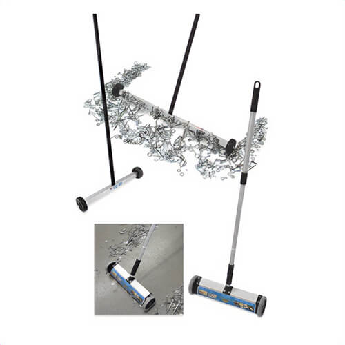 Master Magnetics 07265 Mini Magnetic Sweeper with Full Color Trilingual Packaging, 55 lb Pull, Aluminum Housing