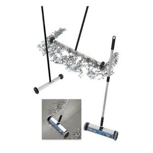 Master Magnetics 07265 Mini Magnetic Sweeper with Full Color Trilingual Packaging, 55 lb Pull, Aluminum Housing